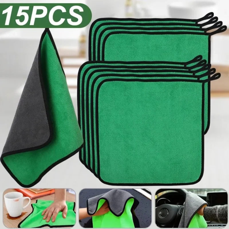 5/15pcs 마이크로 화이버 청소 수건 자동차 청소  - Microfiber Towel Detailing 리뷰 및 가격